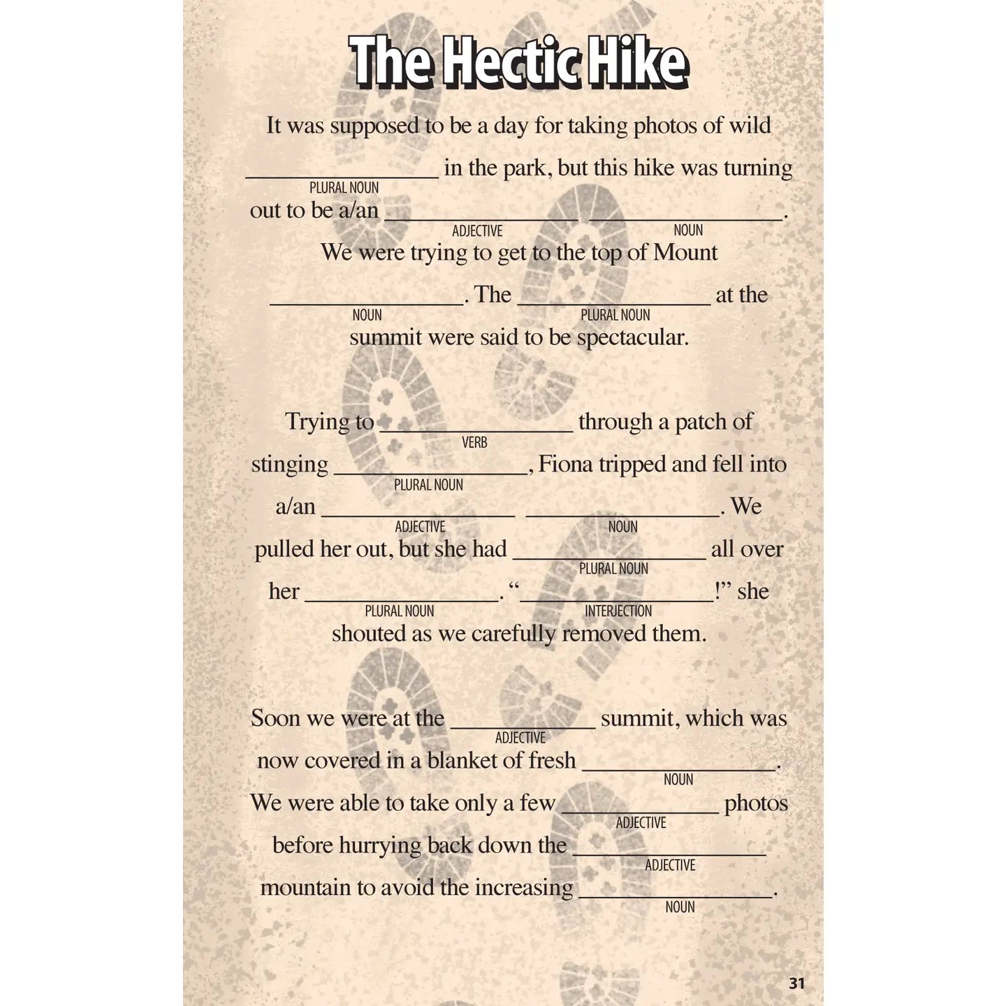 Activity Book - Sports Funny Fill-Ins