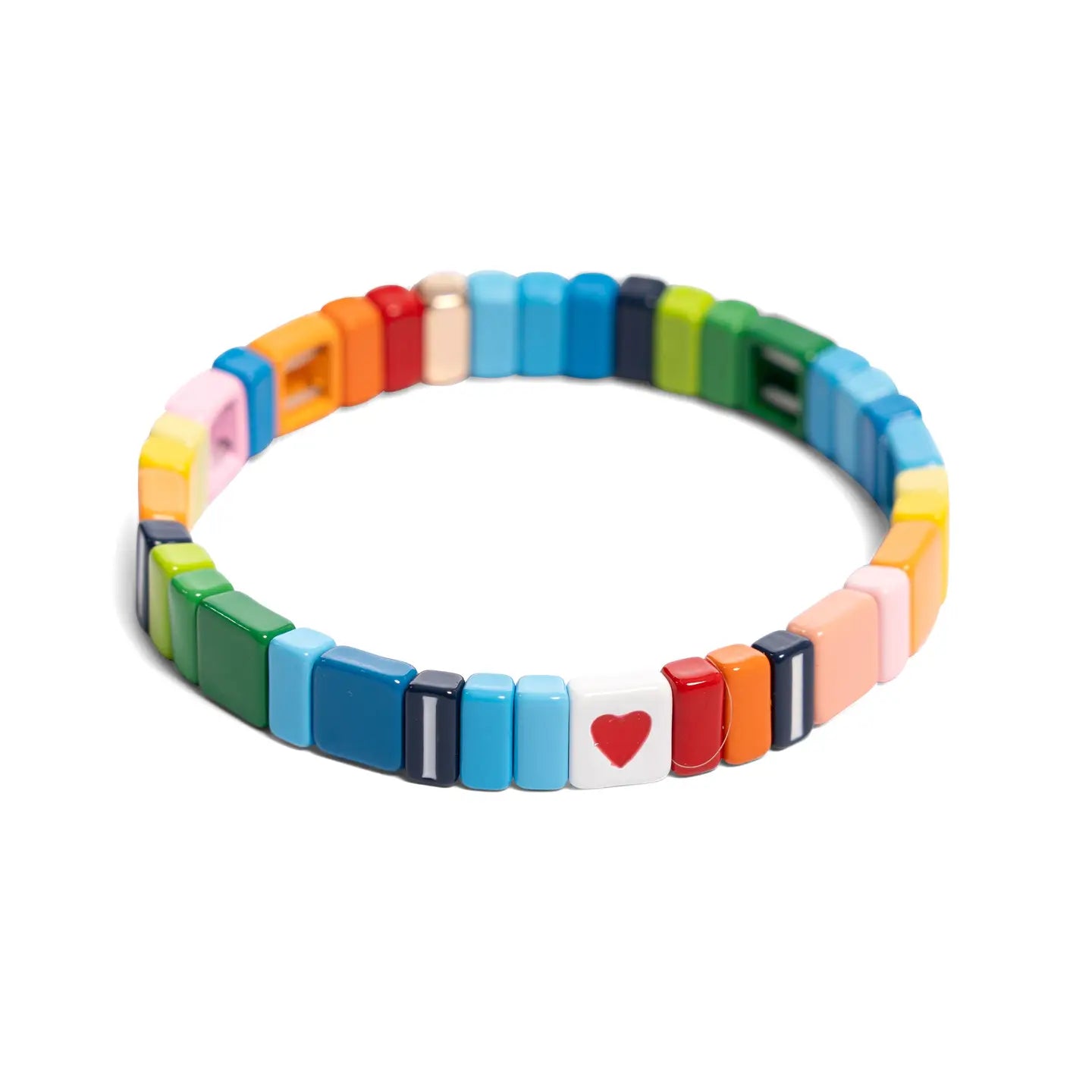 Bracelet en mosaïque « Je t'aime »