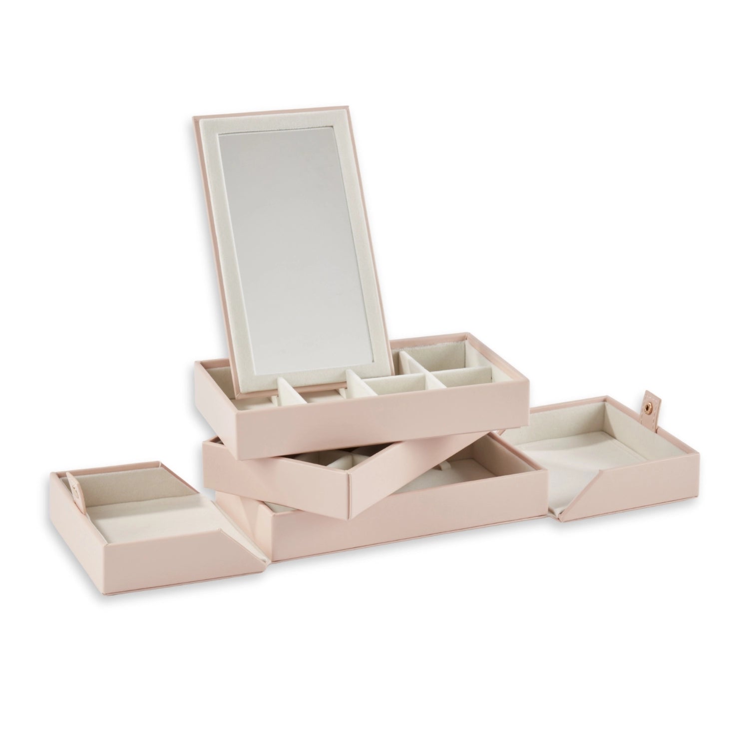 Personalized Jewelry Box-Multi-Level Pink