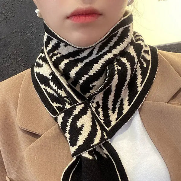Contrast Color Keep Warm Scarf