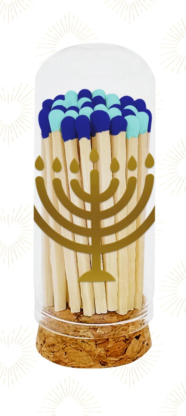Hanukkah matches - 2” mini cloche