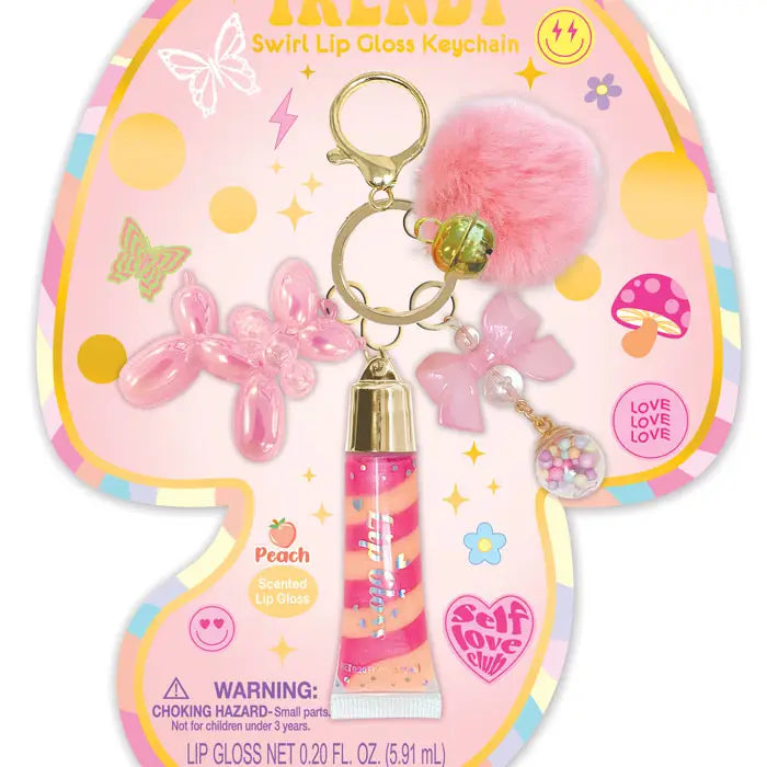 Swirl Lip Gloss w/ Keychain
