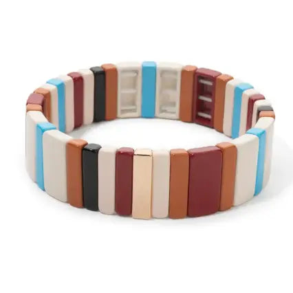 Bracelet patchwork multicolore
