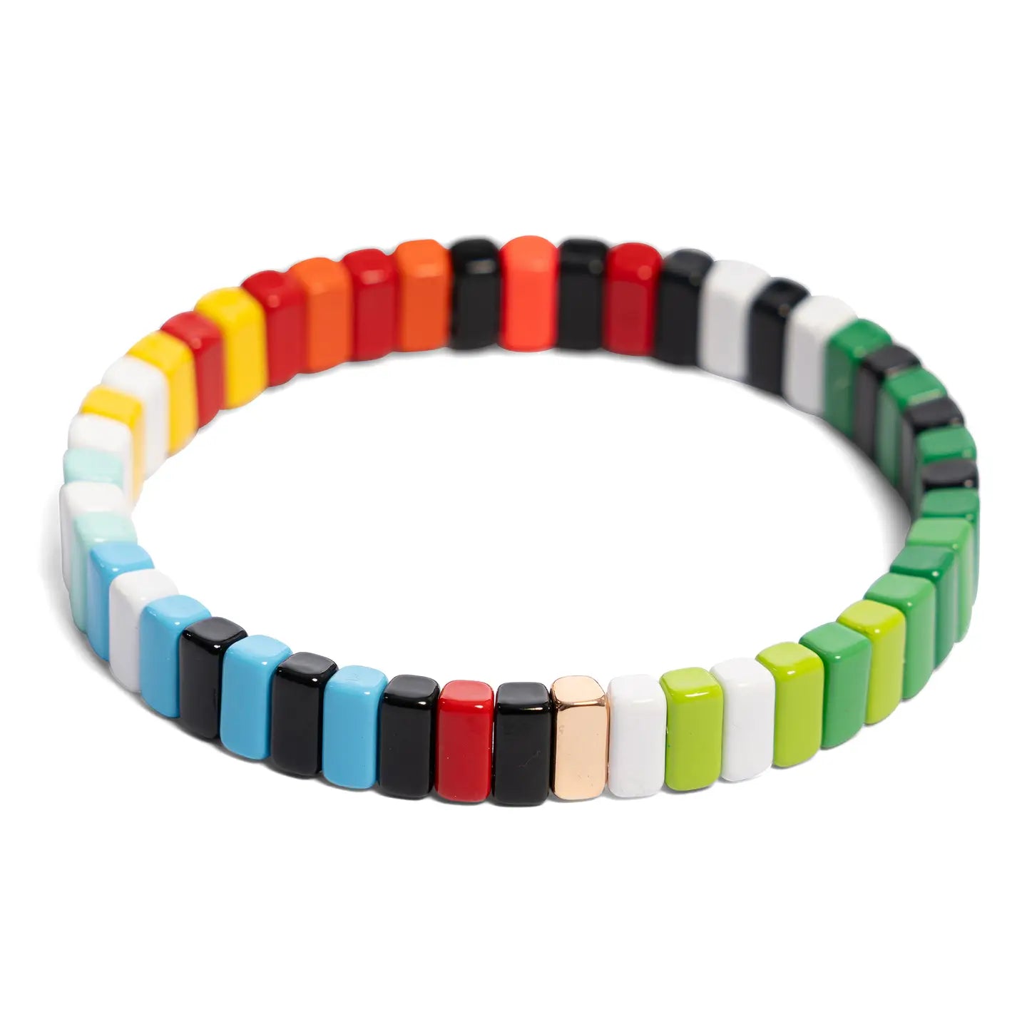 Bracelet patchwork multicolore