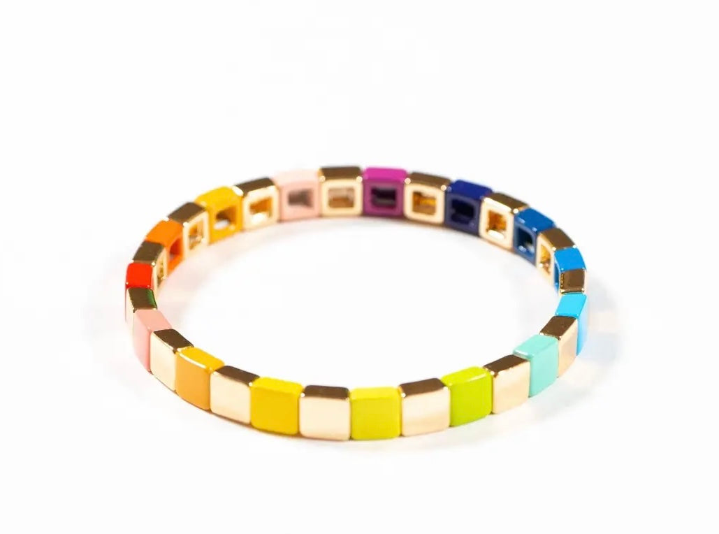 Bracelet patchwork multicolore