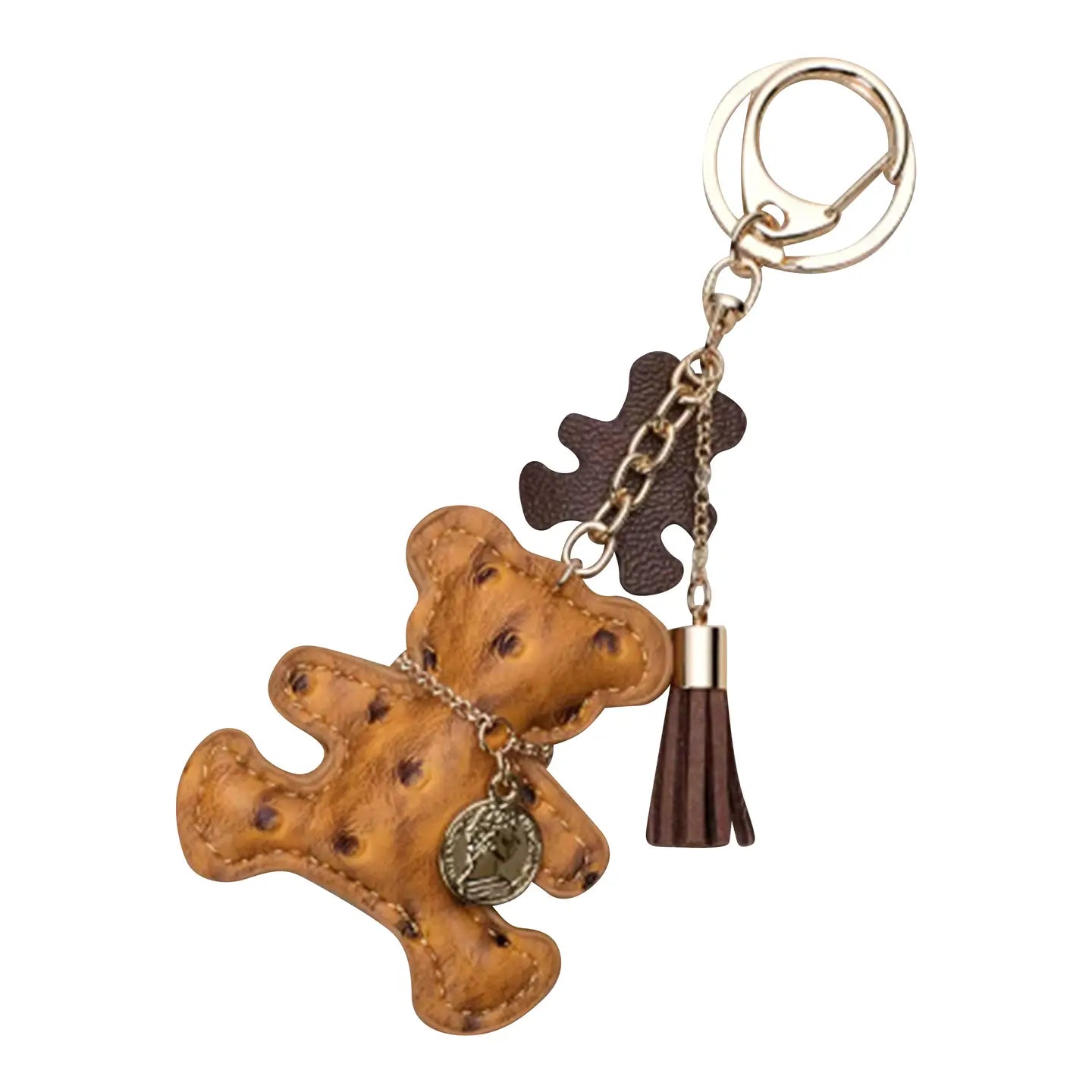 Chocolate Teddy bear bag charm/Keychain