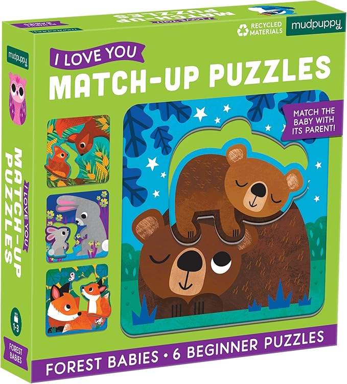 Puzzles d'association Farm Babies I Love You