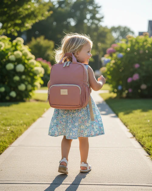 7AM personalized mini benji backpack - rose