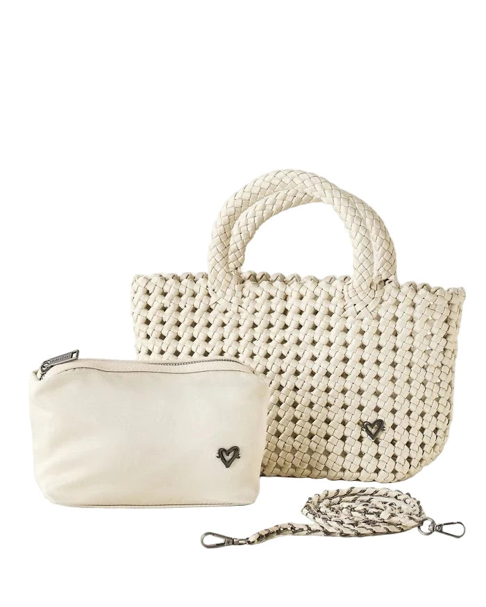 Cambridge Small Hand-knotted Tote -bone