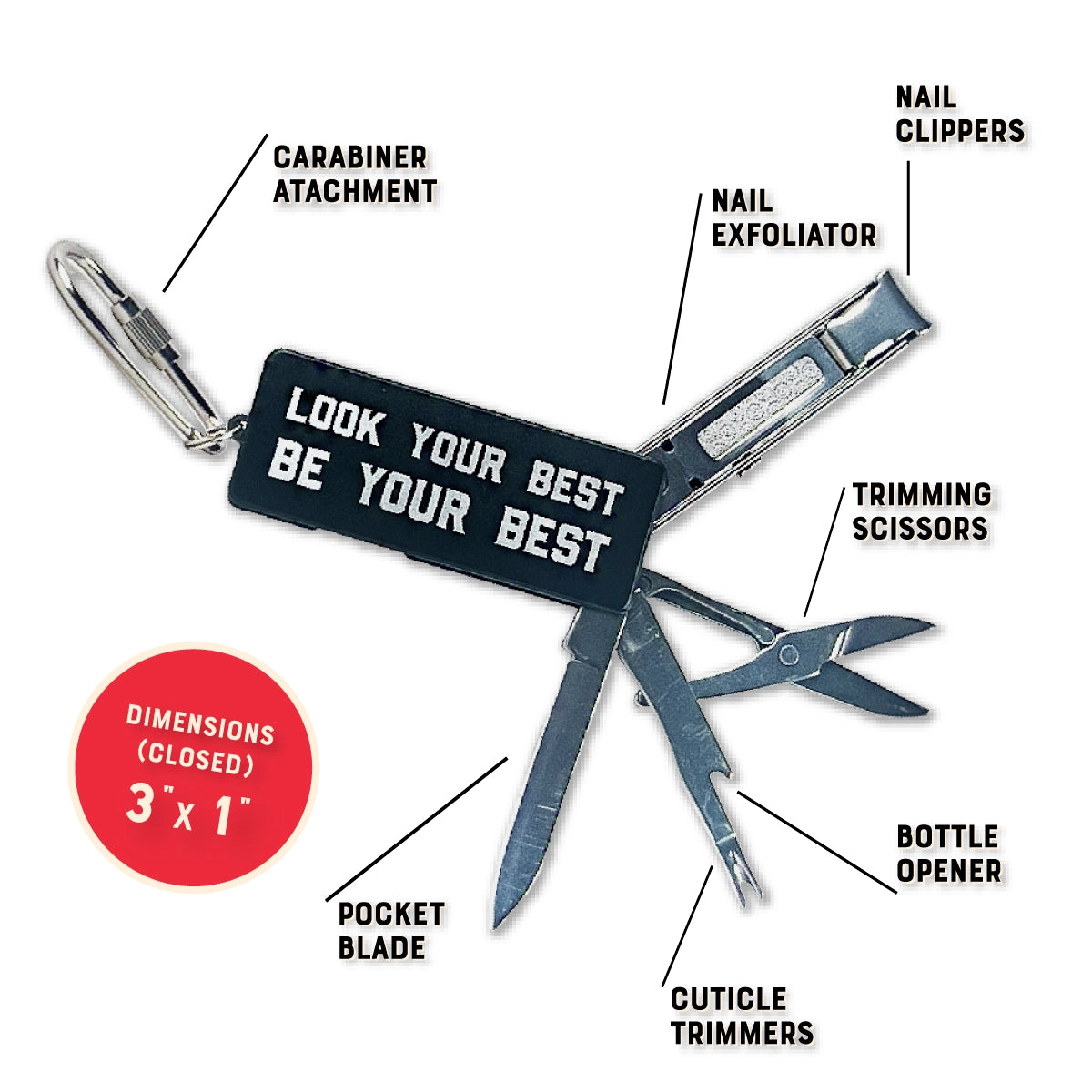 L'agent Dapper - Outil de toilettage porte-clés