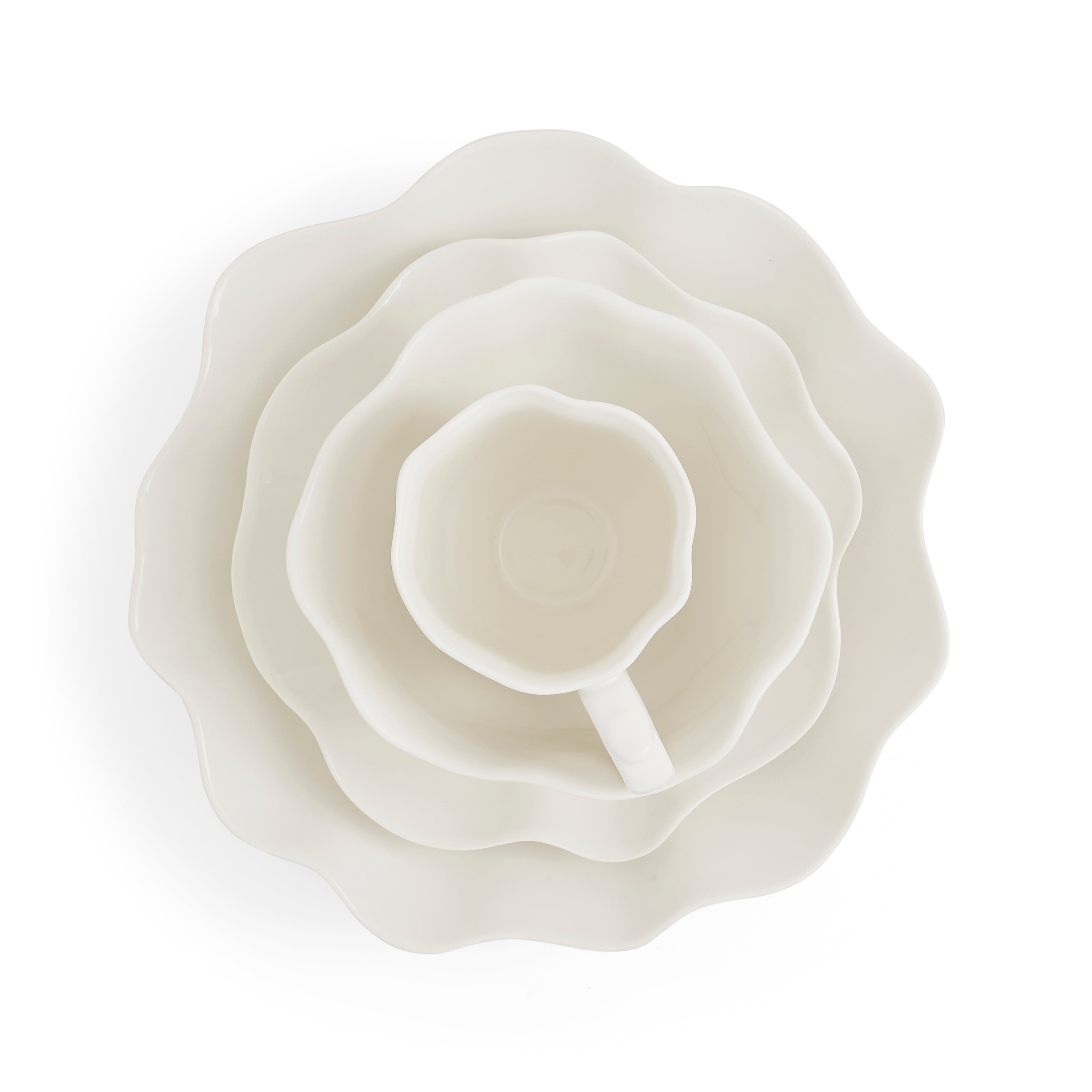 Service de table 4 pièces Sophie Conran Floret - Blanc crème