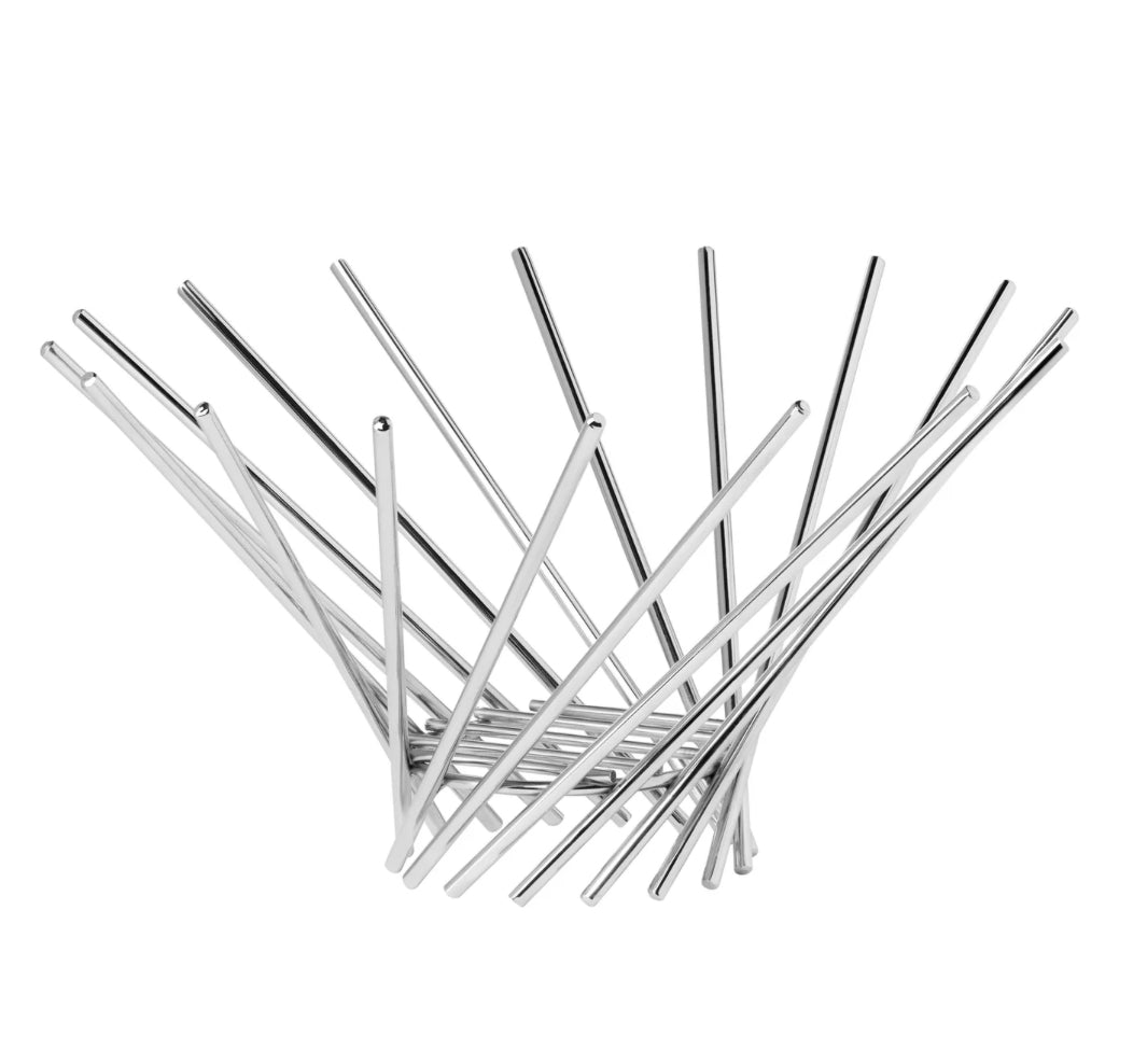 Bol à fruits chromé Vortex