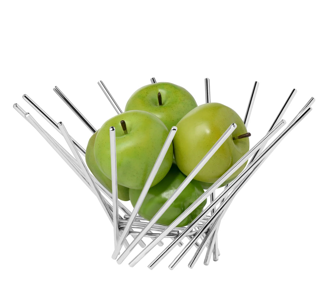 Bol à fruits chromé Vortex