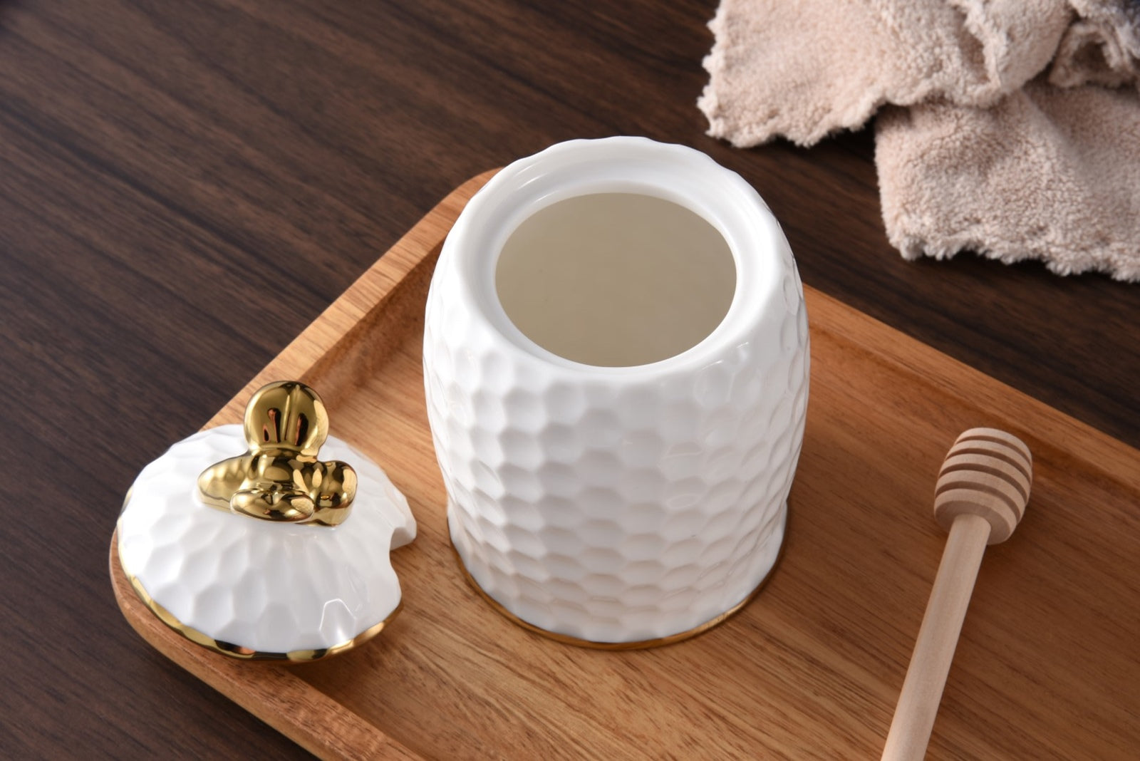 Ensemble de pots à miel en porcelaine Pampa Bay