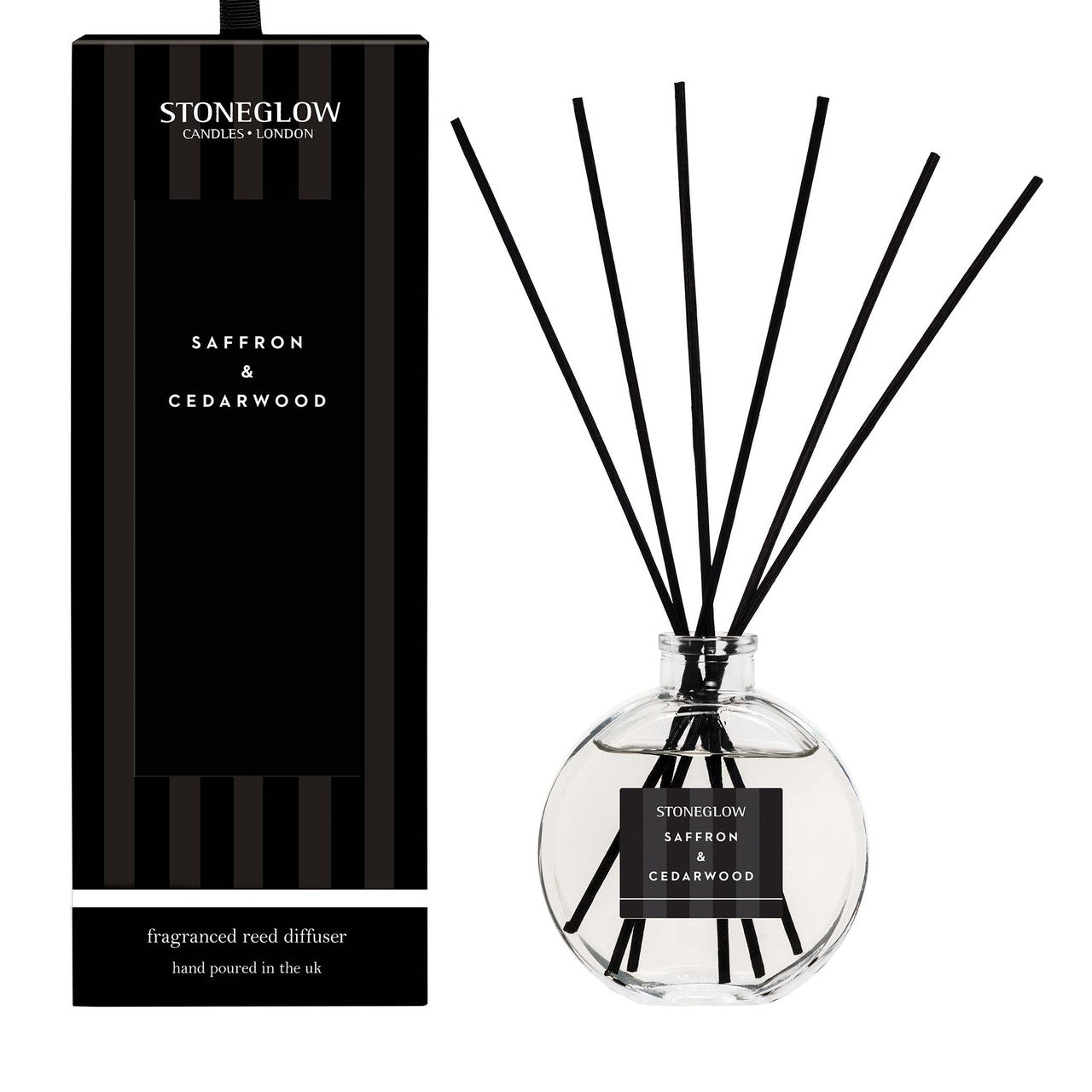STONEGLOW - saffron & cedarwood - REED DIFFUSER 120ML