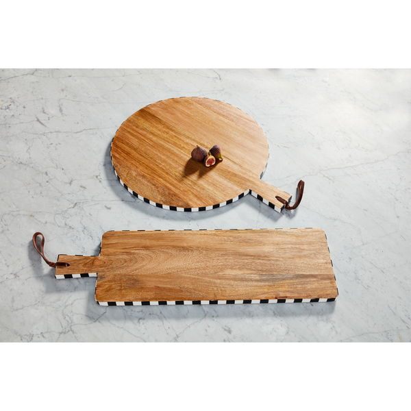 ROUND BISTRO CHECKED BOARD