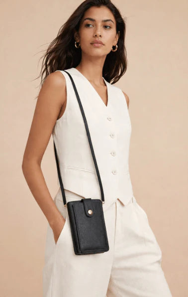 Vegan leather phone bag