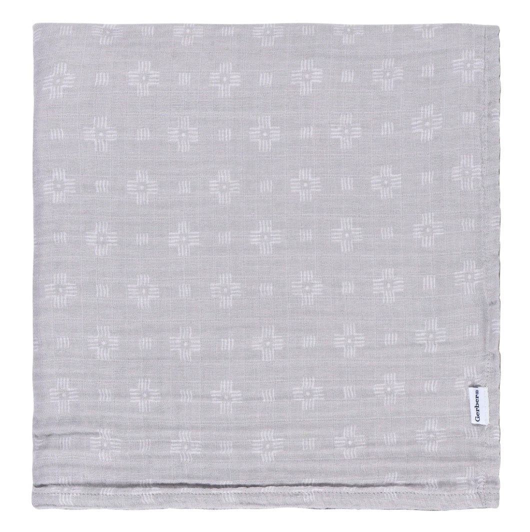 2 pack Muslin Blanket - Animal + Geo Neutral