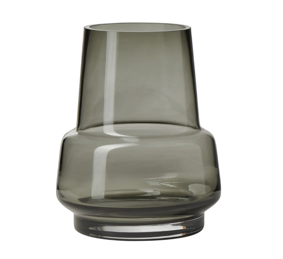 Vase en verre fumé Solo 7,5"