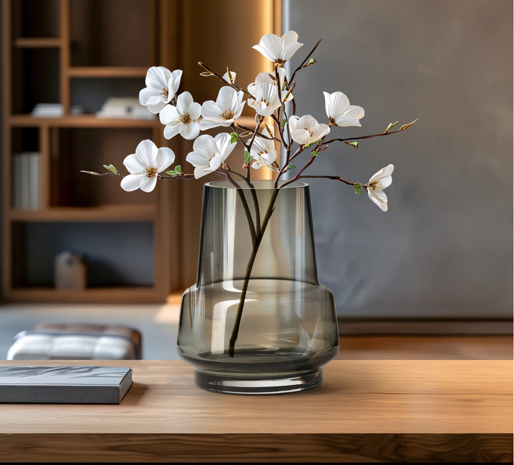 Vase en verre fumé Solo 7,5"