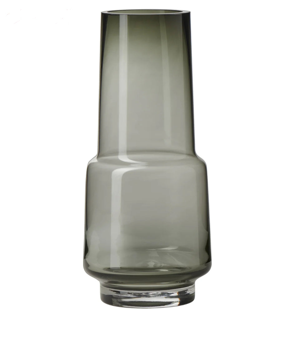 Vase en verre fumé Solo 11h"