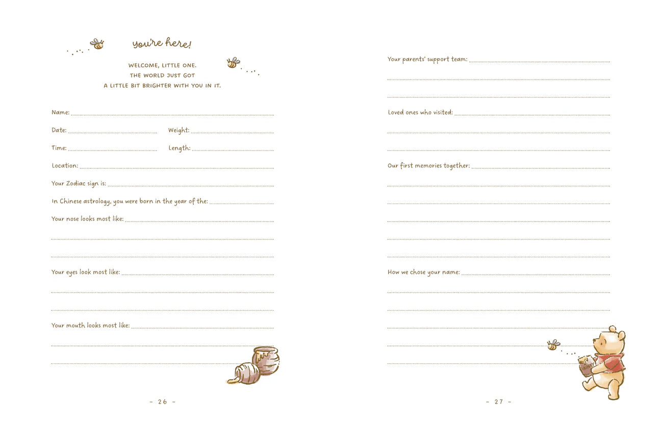 Oh, hello baby! Keepsake memory book
