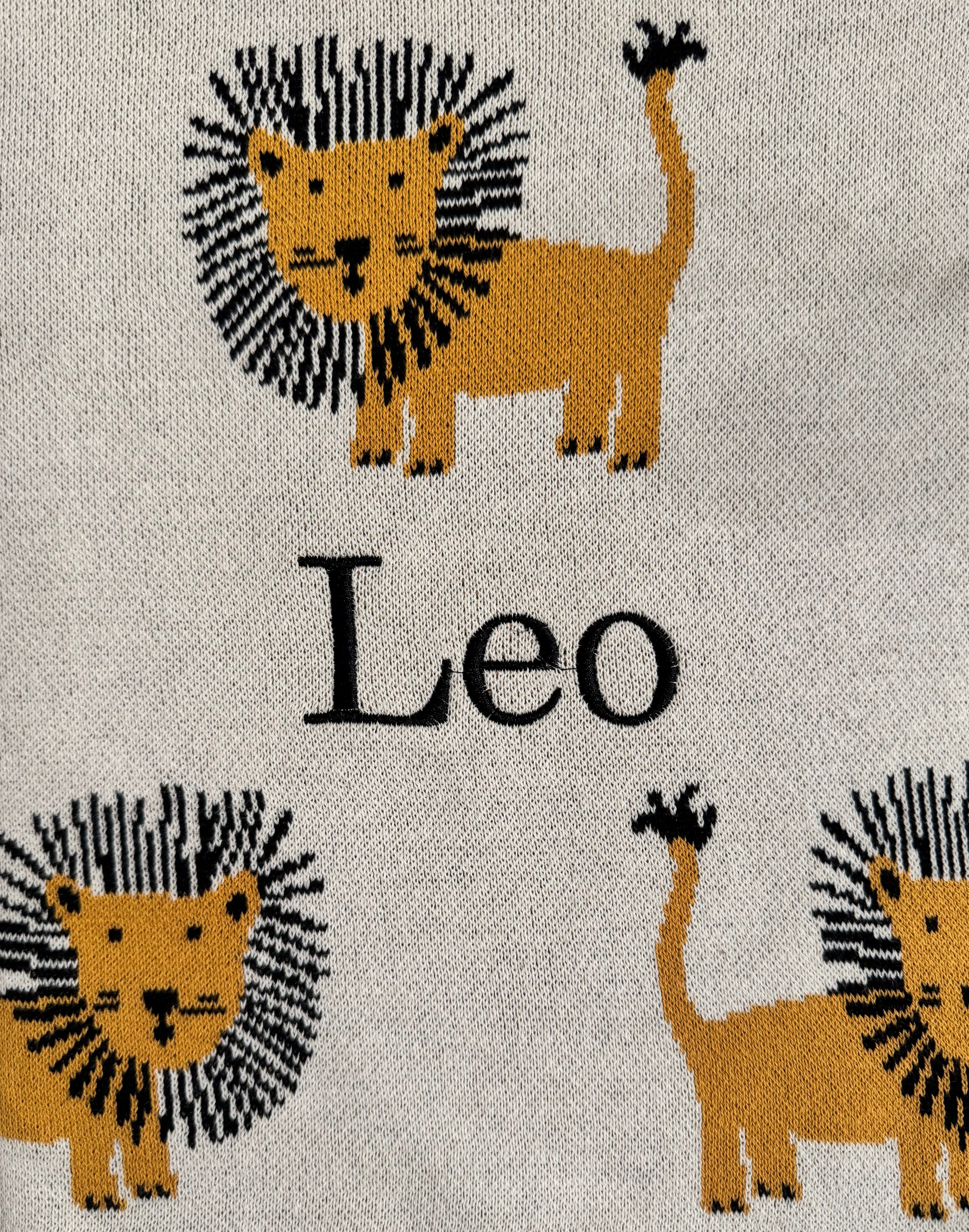 Personalized Lion's Roar Baby Blanket