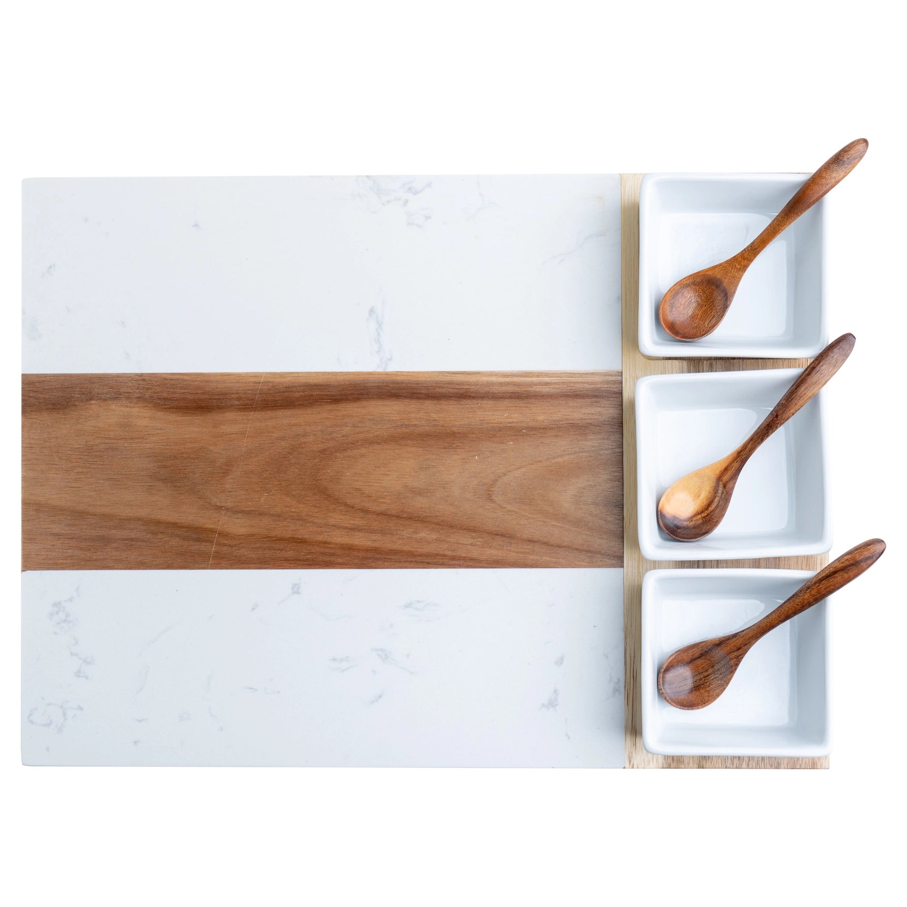 Marble Charcuterie Board Set