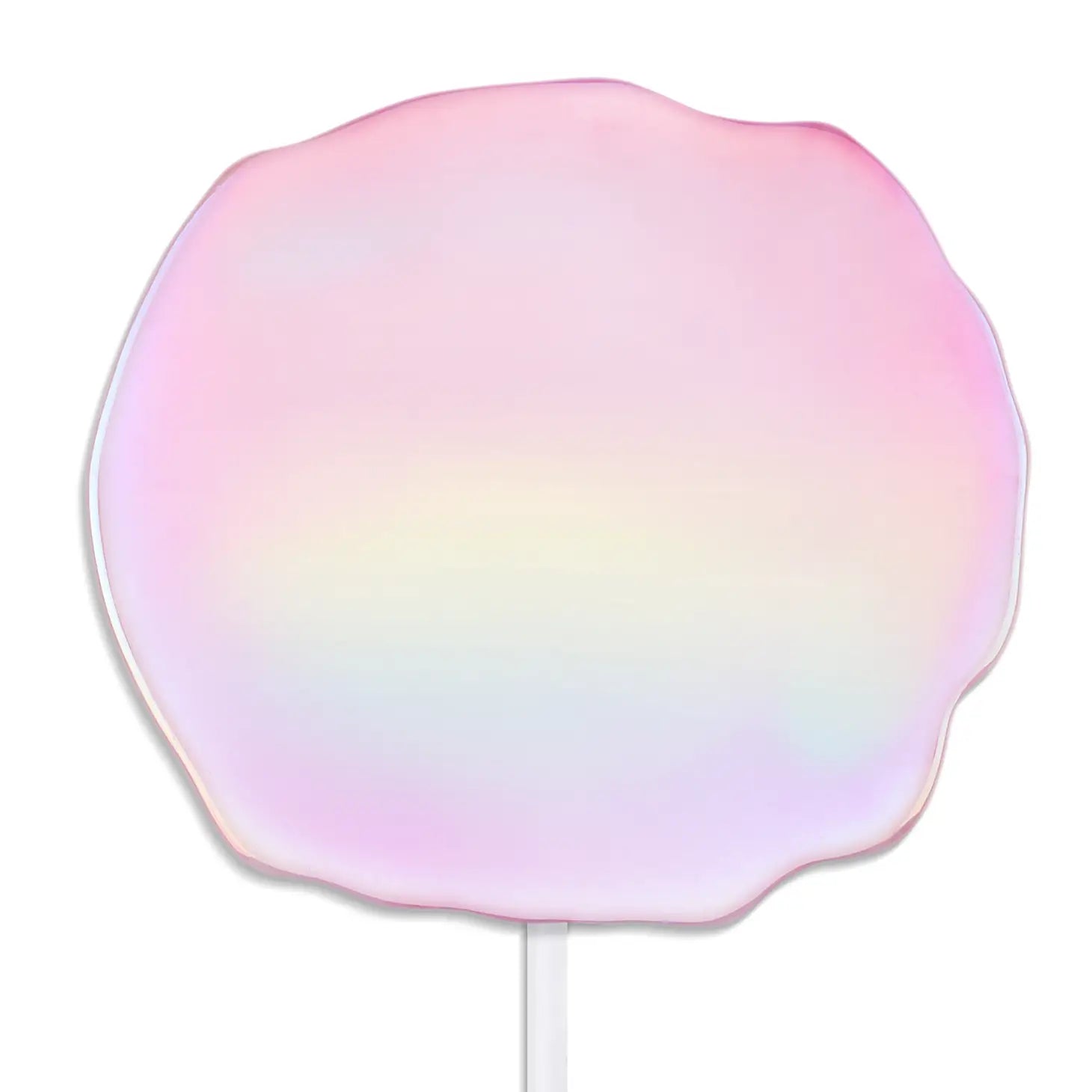 Chargeur sans fil - Cristal de quartz rose holographique
