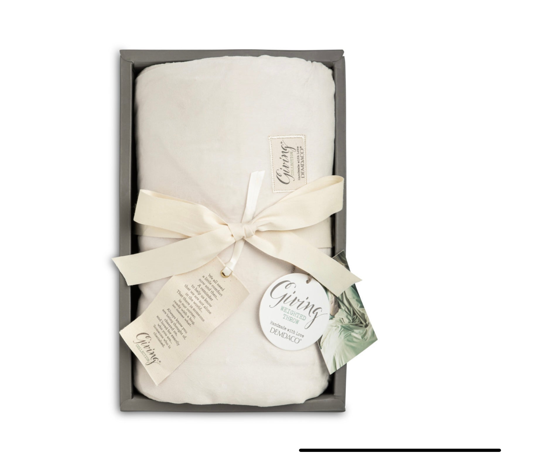 Weighted Throw Blanket - Cream