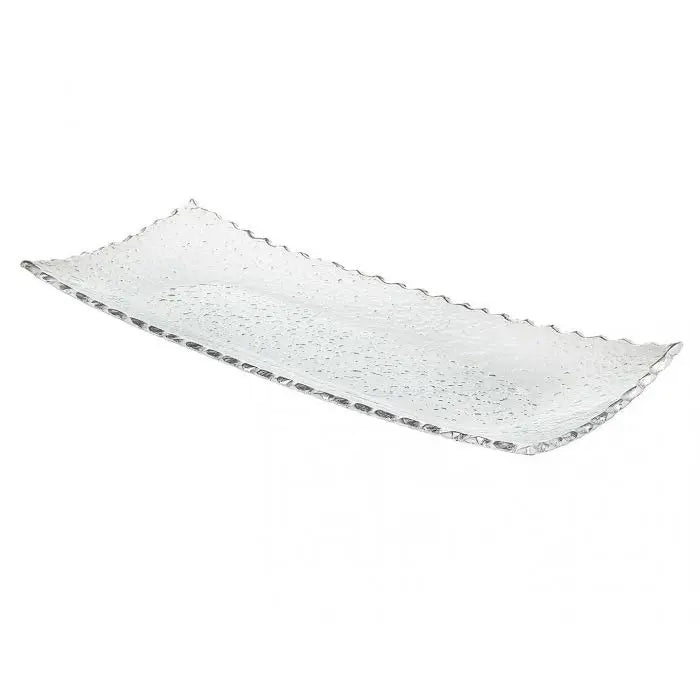 Plateau gamma à bord argenté 14 x 16