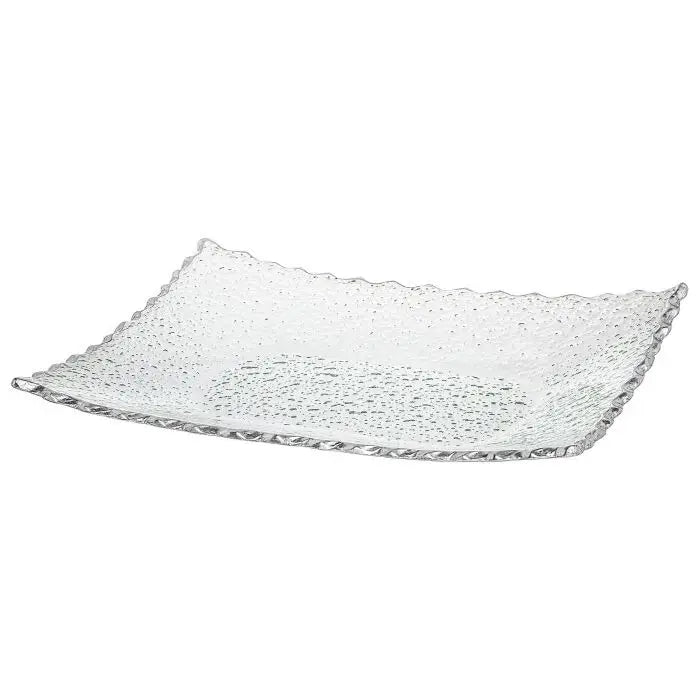 Plateau gamma à bord argenté 10 x 6,5 po