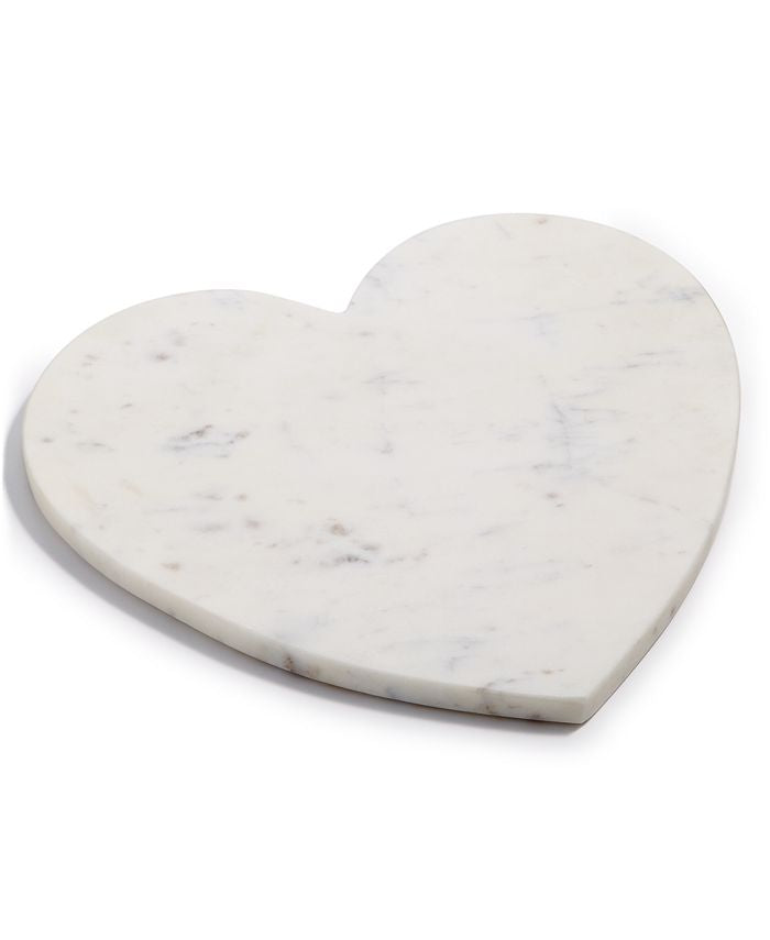 Planche à découper en marbre en forme de cœur