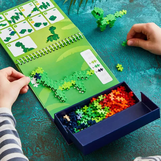 Puzzle by number activity pad - dinosaurs