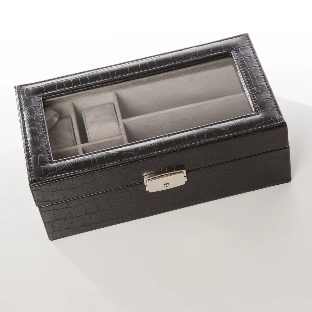 Coffret Watch It personnalisé - Croco noir