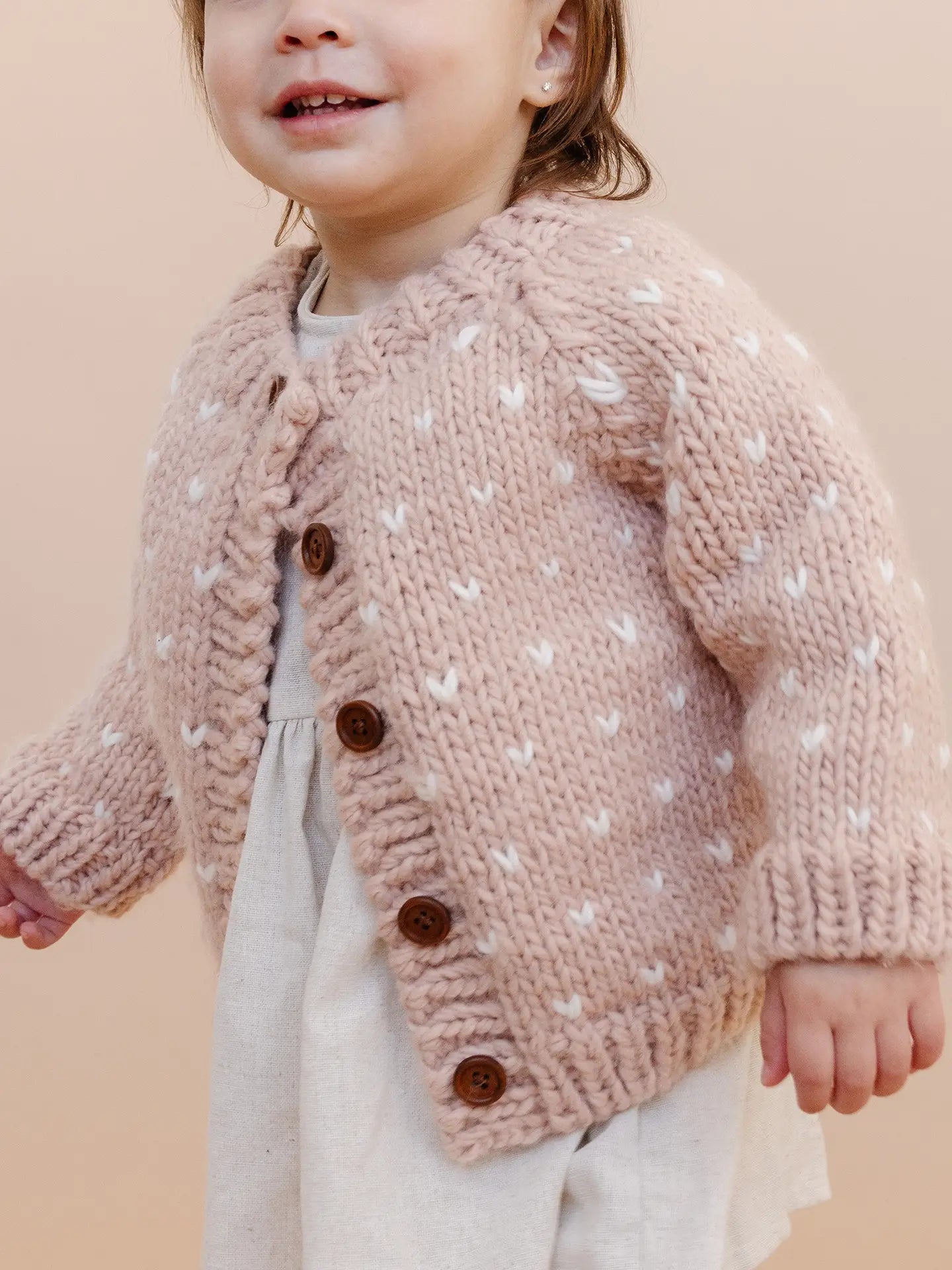 pink heart baby Cardigan