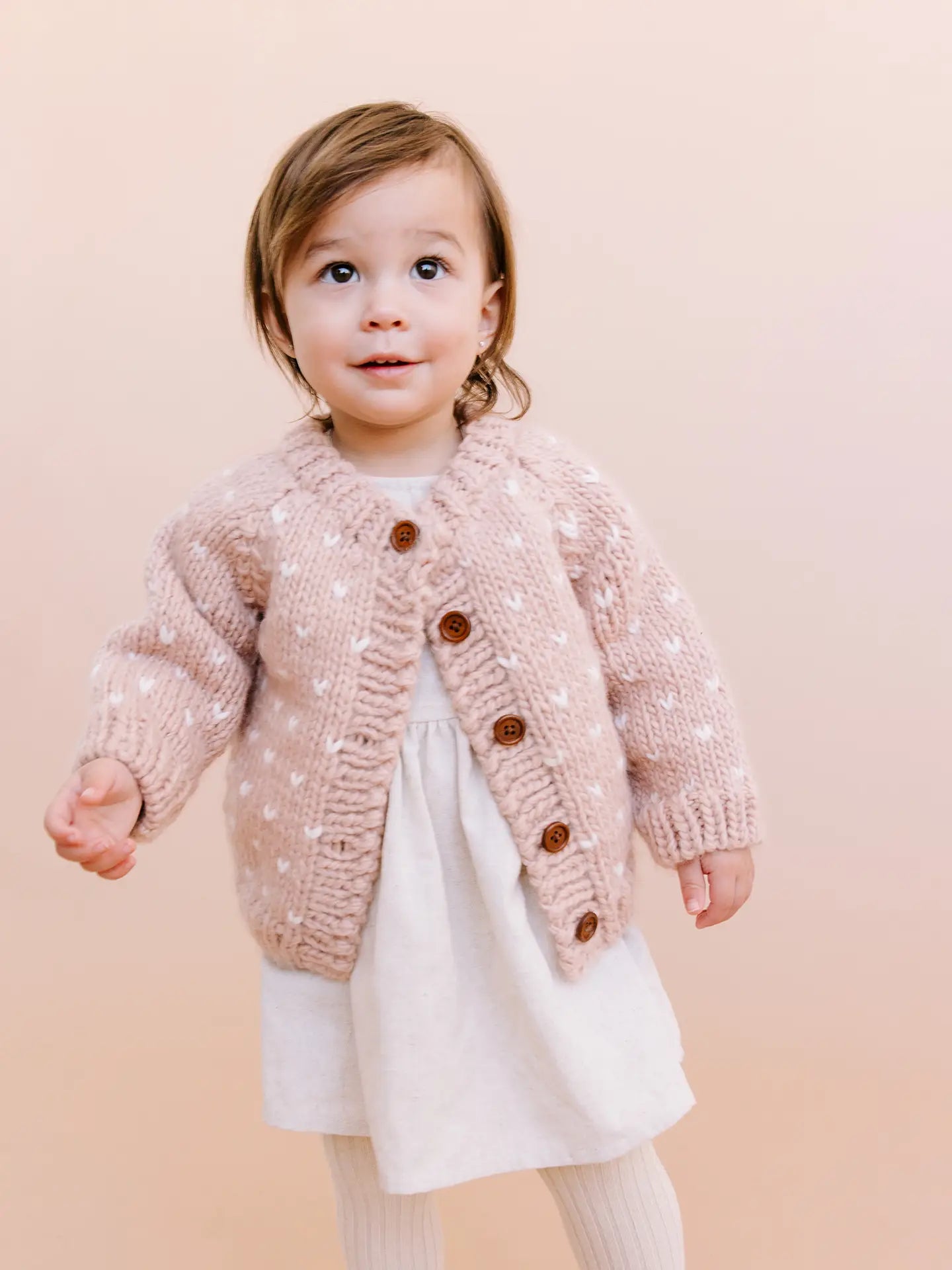 Cardigan bébé Sawyer rose cœur