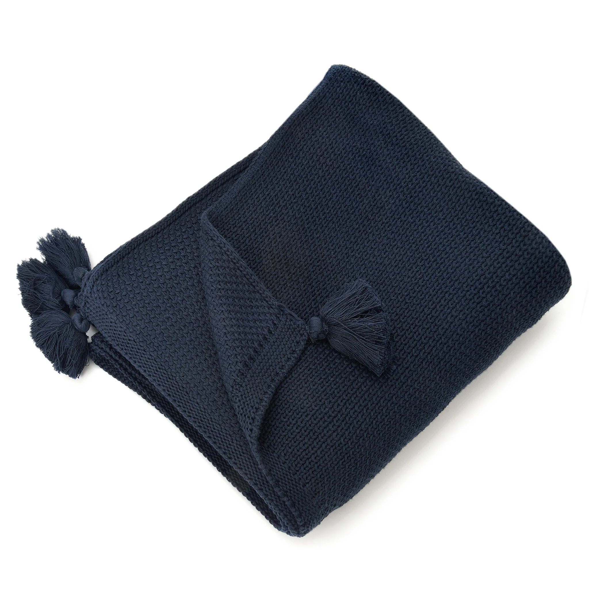 Jordan Tassel Throw - Navy
