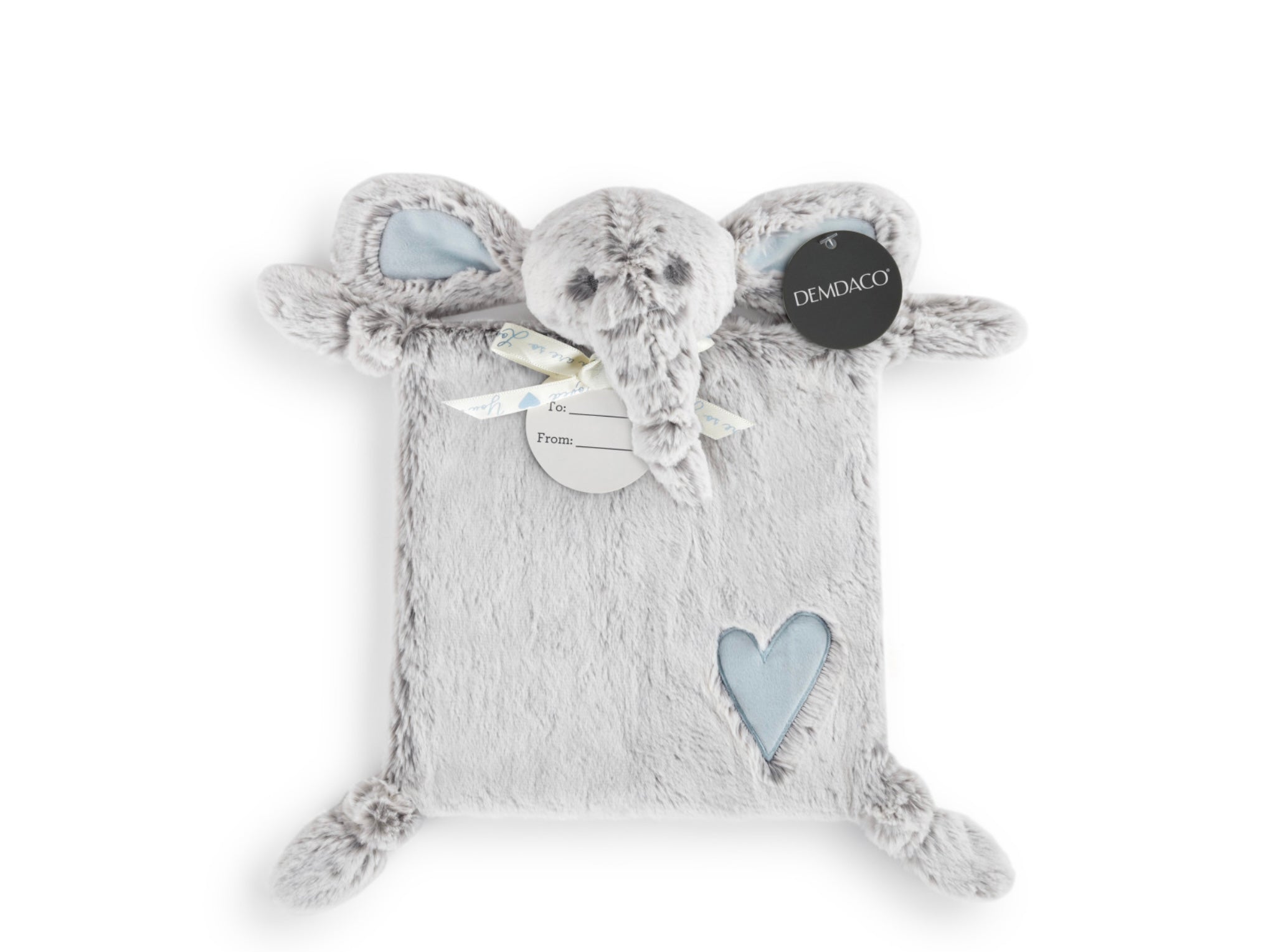 Couverture luxueuse en forme d'éléphant - Bleu