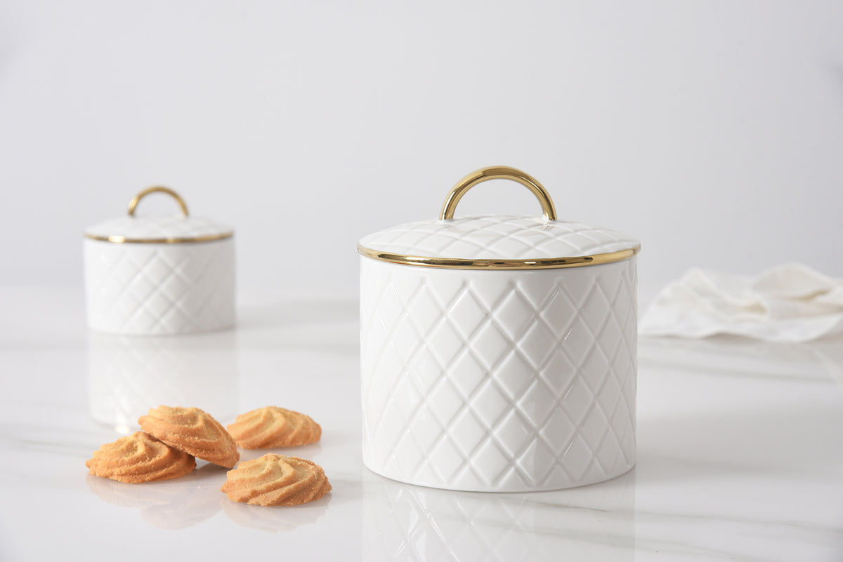 Portmeirion Sophie Conran Grand Pot de Rangement Blanc
