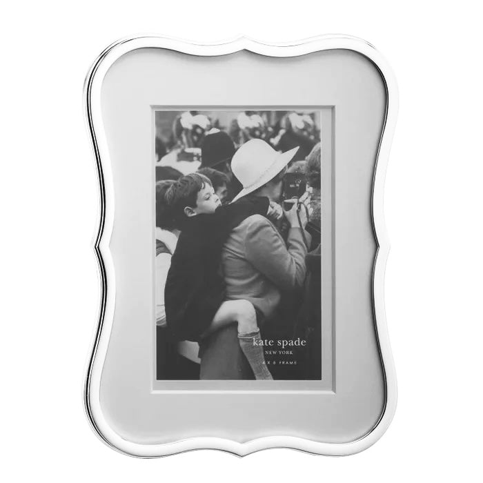 Cadre argenté Kate Spade Crown Point 4"X 6"