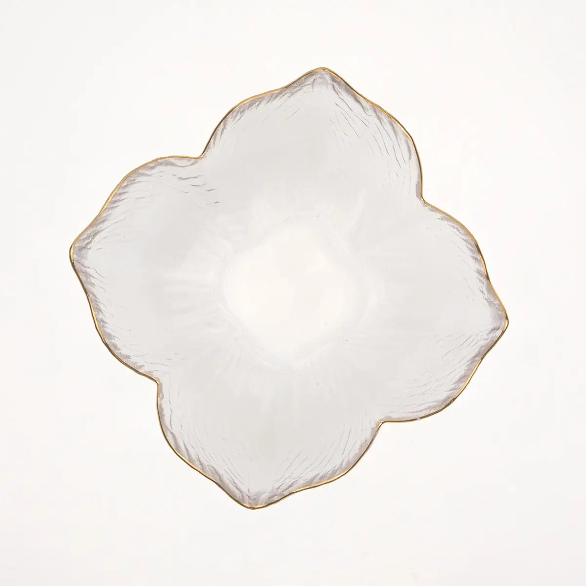 Bol en verre Magnolia clair/doré