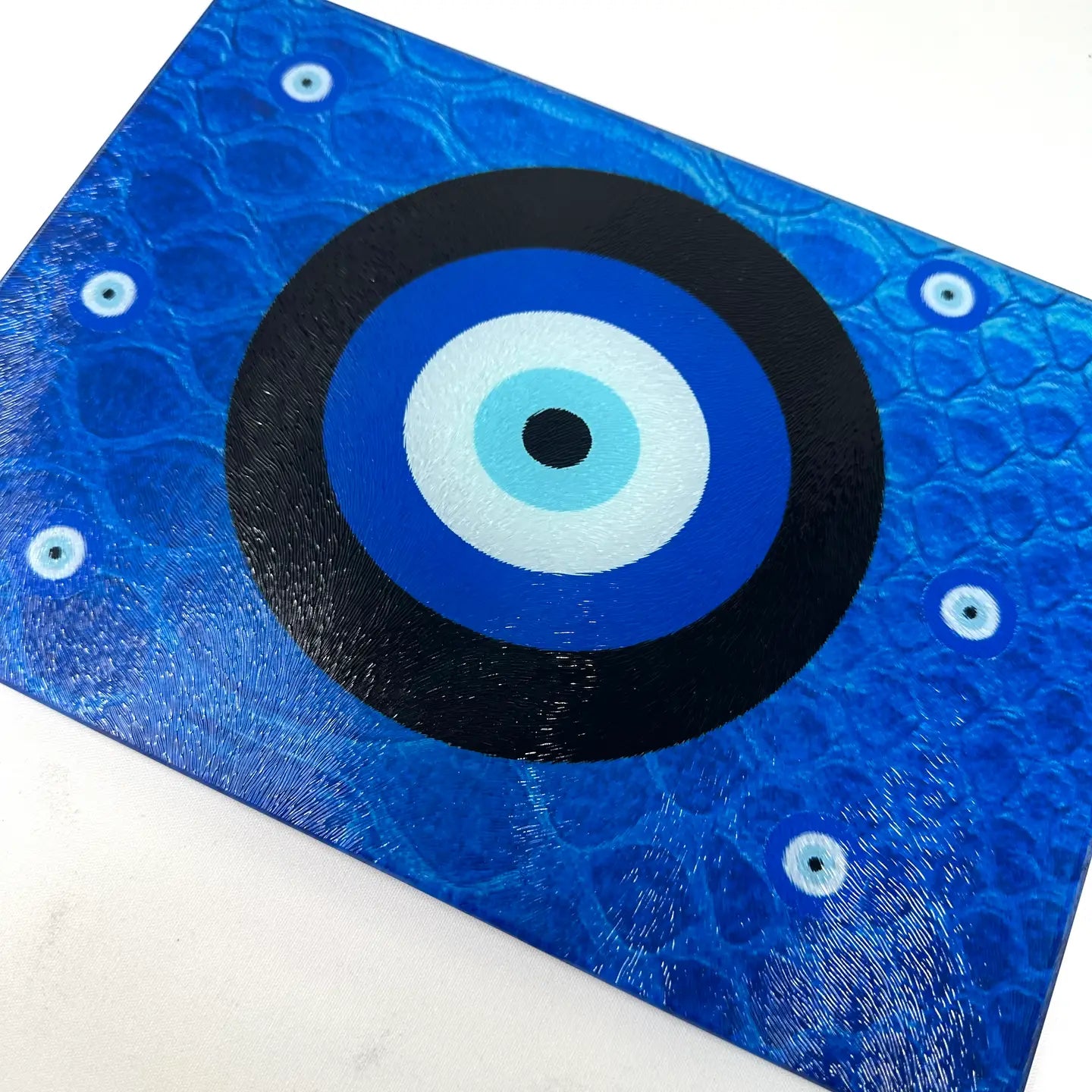 Evil Eye ‘Good Luck’ glass tray