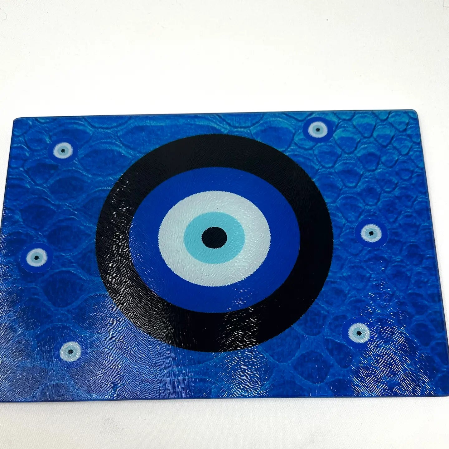 Evil Eye ‘Good Luck’ glass tray