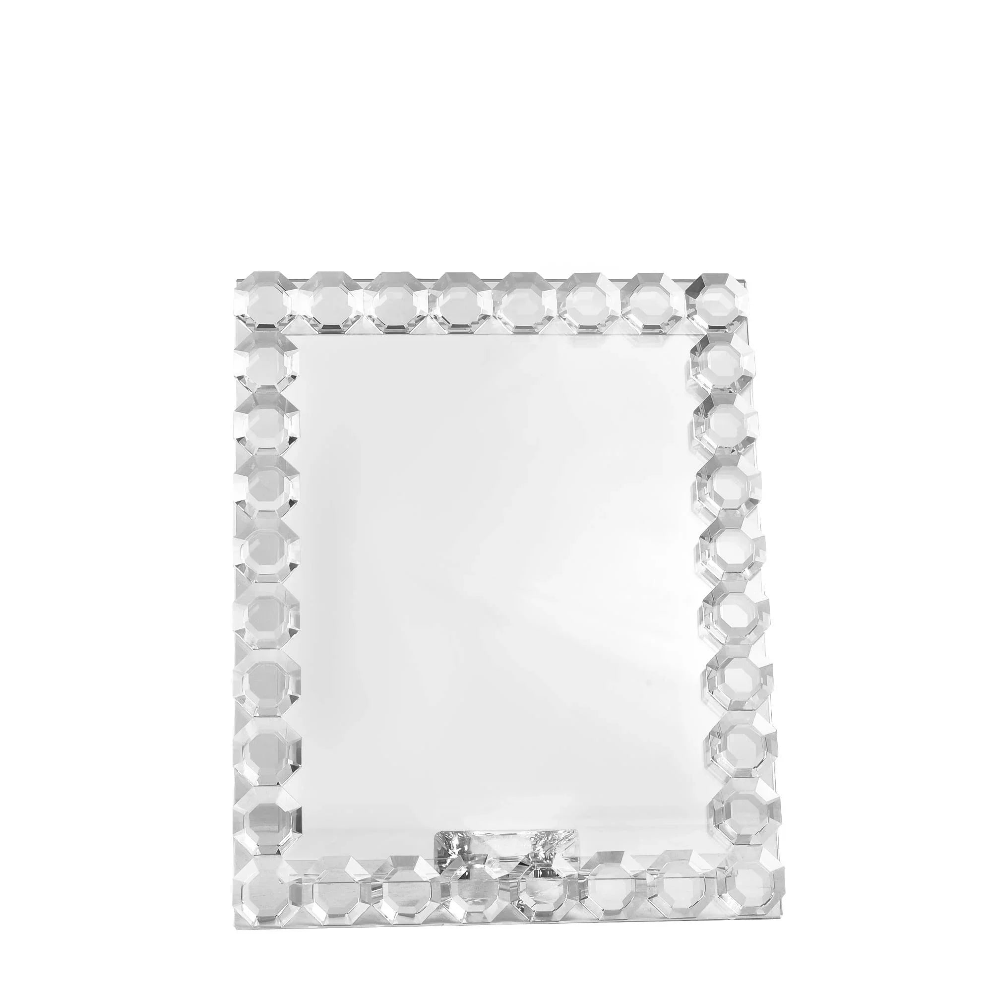 Octagon Crystal Picture Frame 5”x 7”