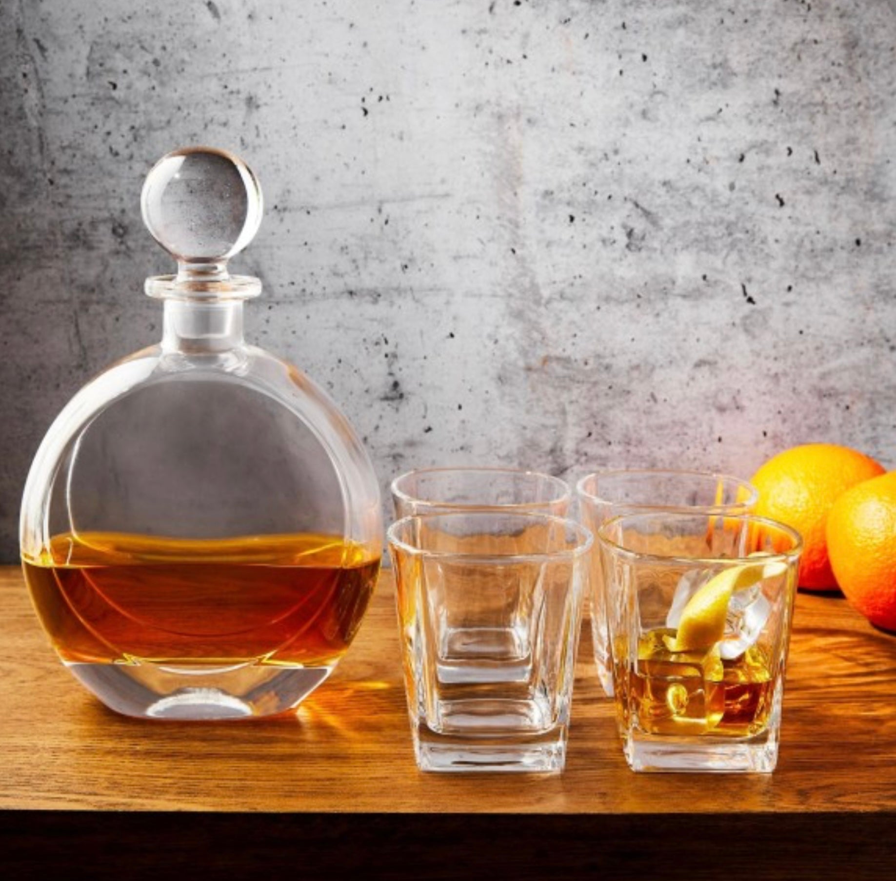 Coffret à whisky Venice 5 pièces