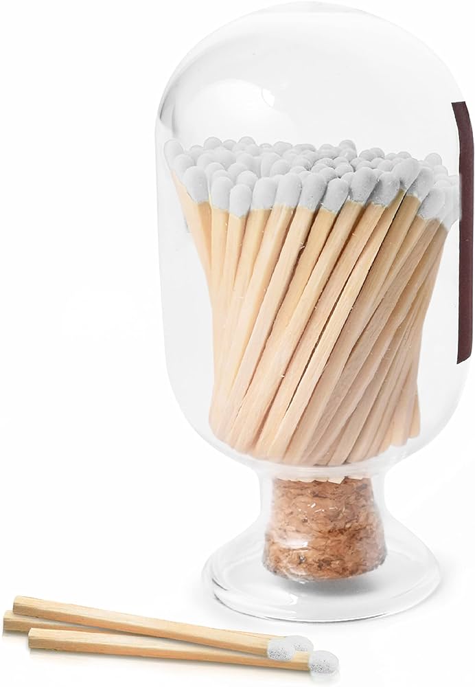 Allumettes de luxe en bouteille - transparentes