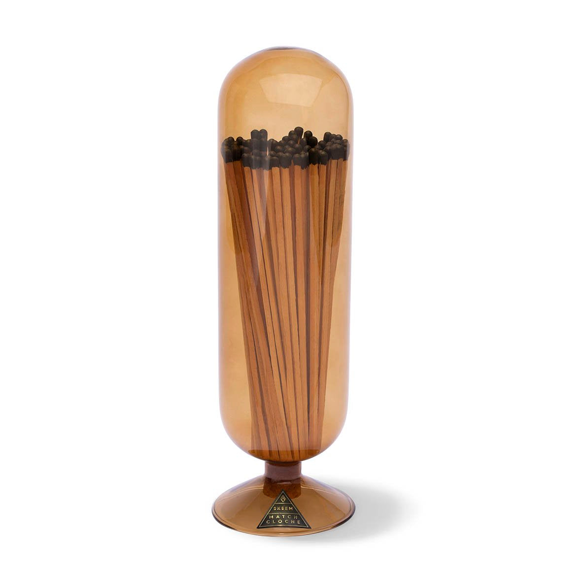 Cloche d'allumette pour cheminée - Ambre