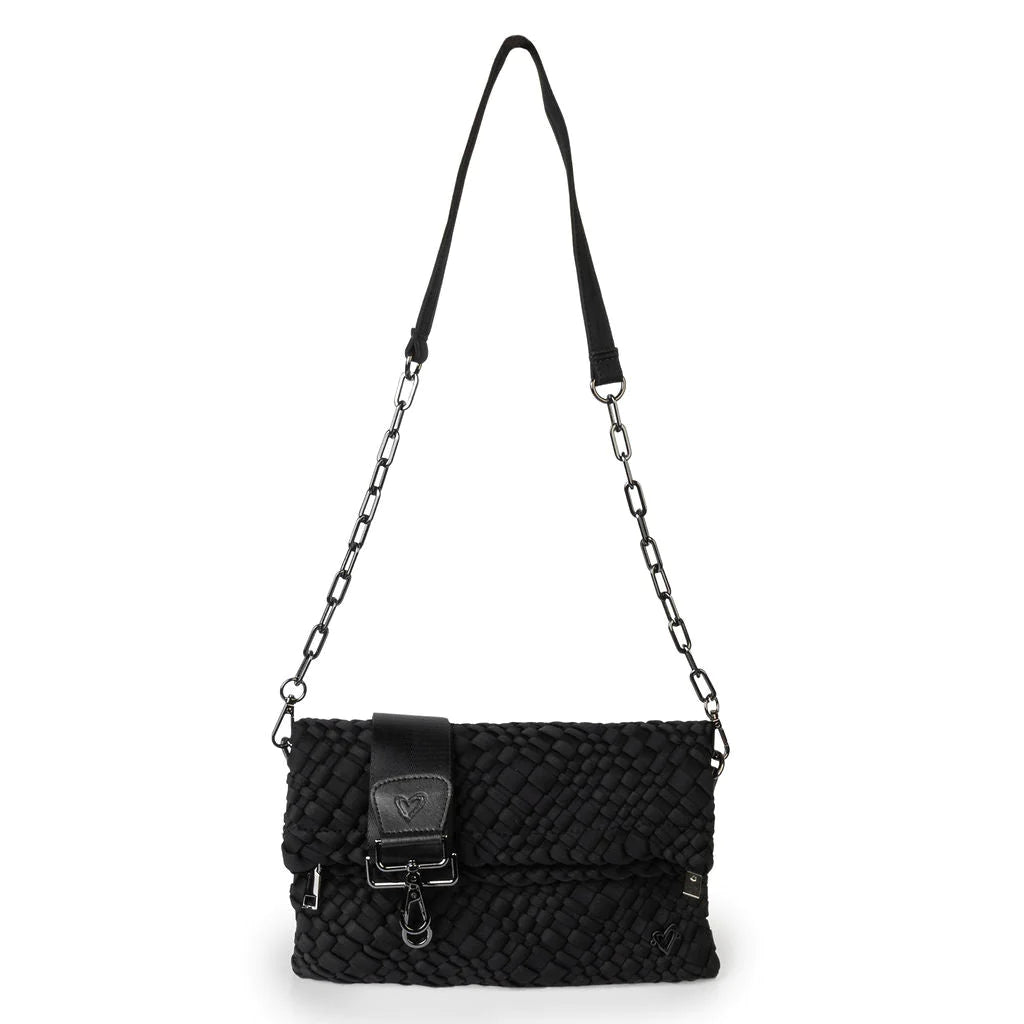 Pochette tissée à la main Victoria - Noir