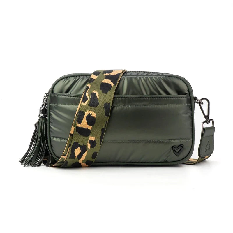 Sac à bandoulière Brooklin Puffer - Olive